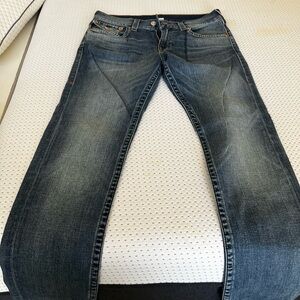 True Religion flap relaxed skinny Men's Blue Jeans